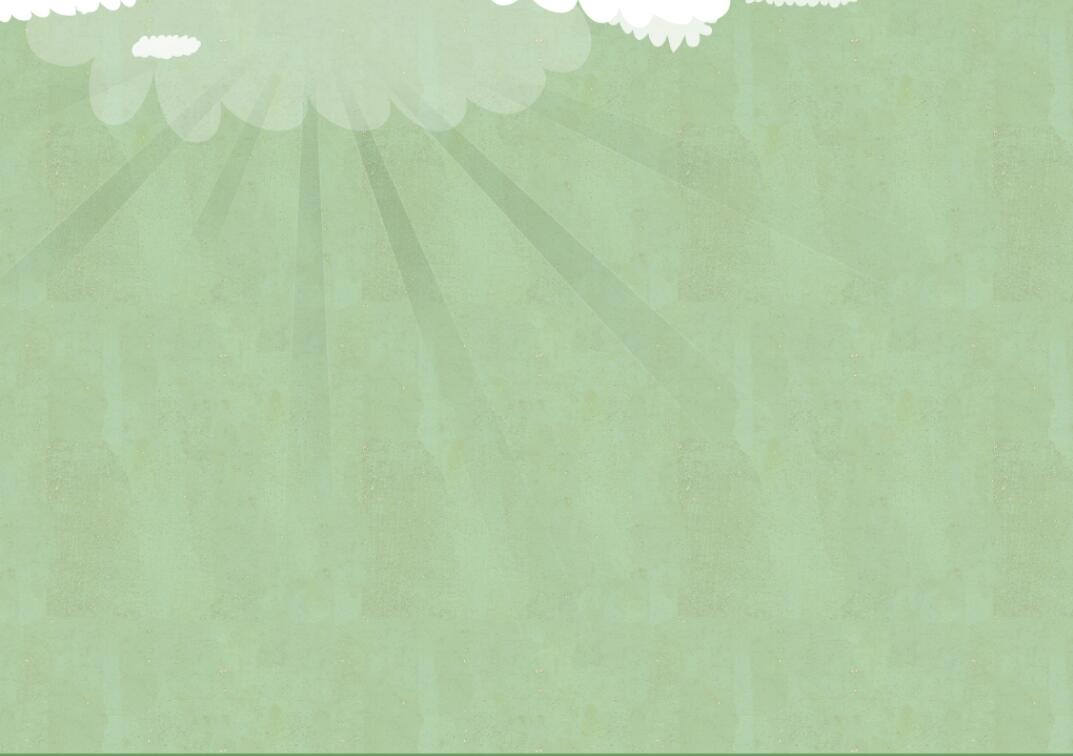 浅绿淡雅矢量云朵PPT封面图片