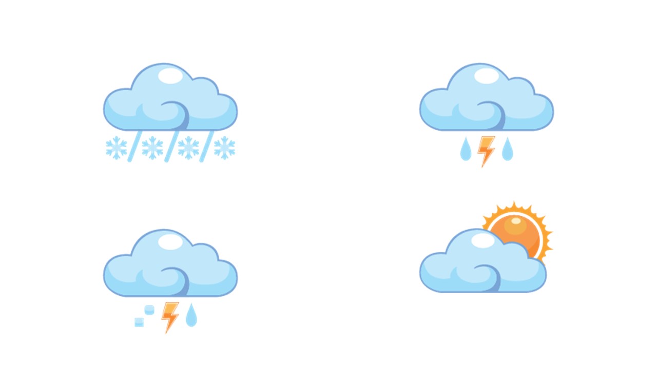 天气相关ppt小图标