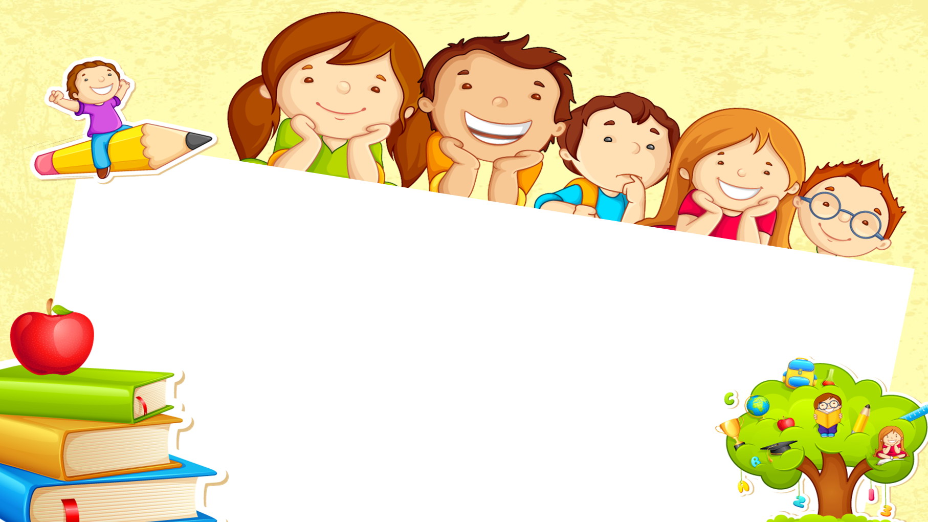 可爱儿童卡通小学幼儿园教师说课教学设计PPT模板-教师节PPT模板-