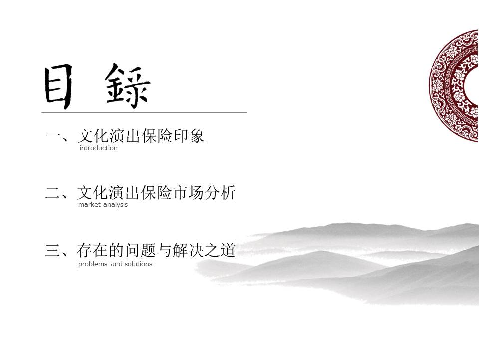 保险产品ppt模板