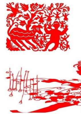 贵州民间中国风剪纸PPT素材图片