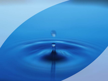 漂亮的水滴模板(蓝色背景)