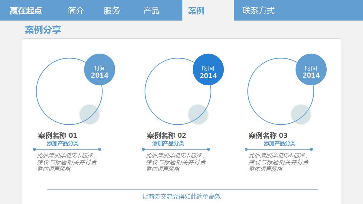 多用途创意精美商务简约PPT模板