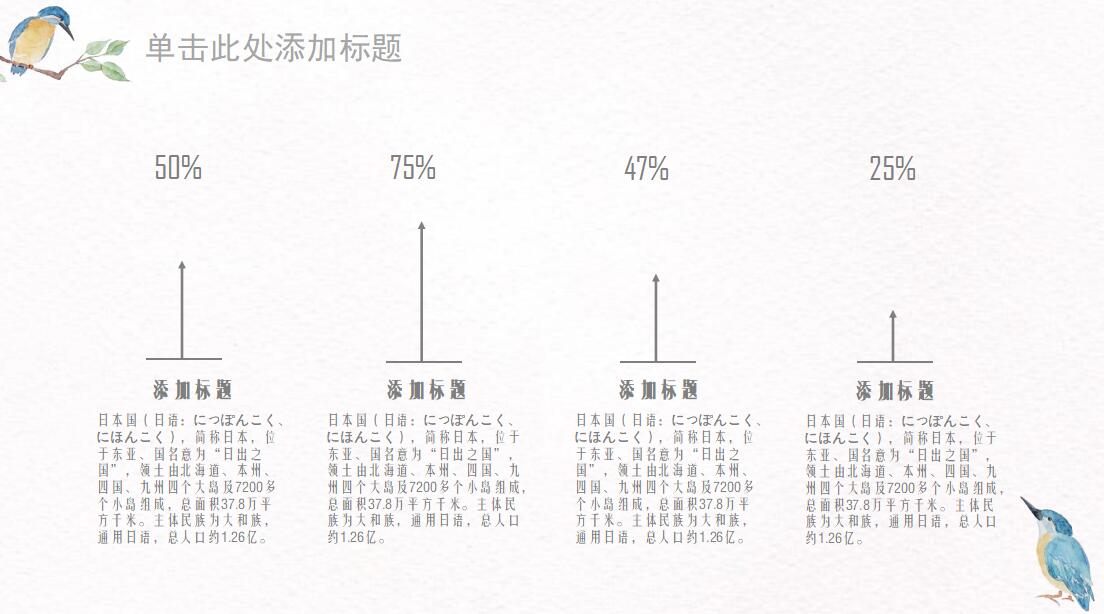 水彩风格部门工作总结ppt模板