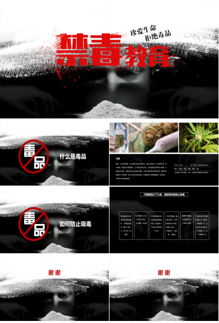 中国禁毒网知识竞赛ppt模板