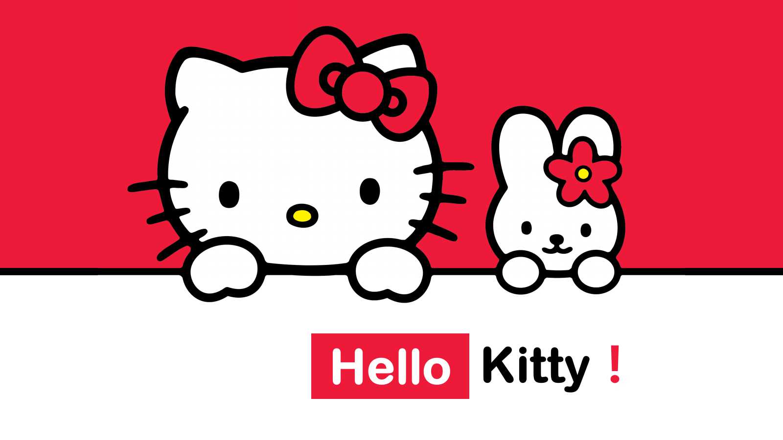 外国卡通Kitty猫PowerPoint模板
