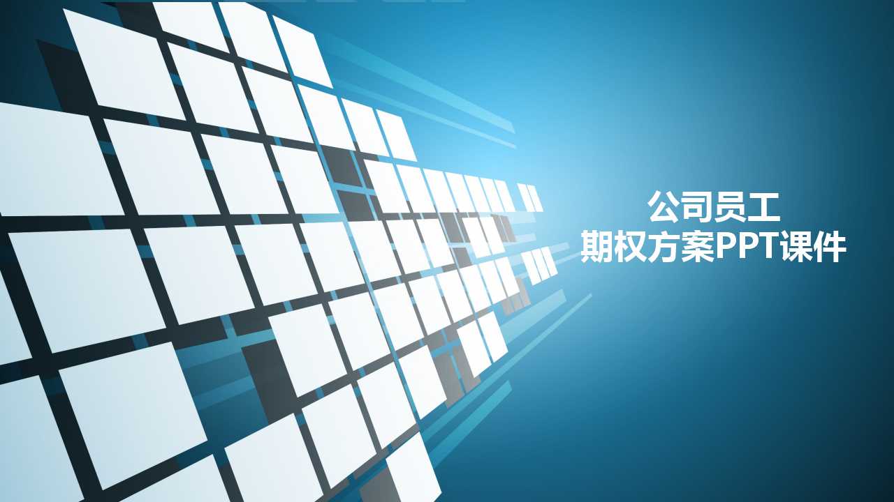 公司员工期权方案PPT课件