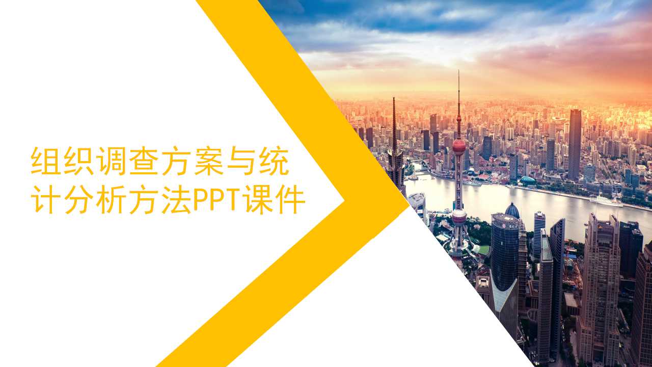 组织调查方案与统计分析方法PPT课件二