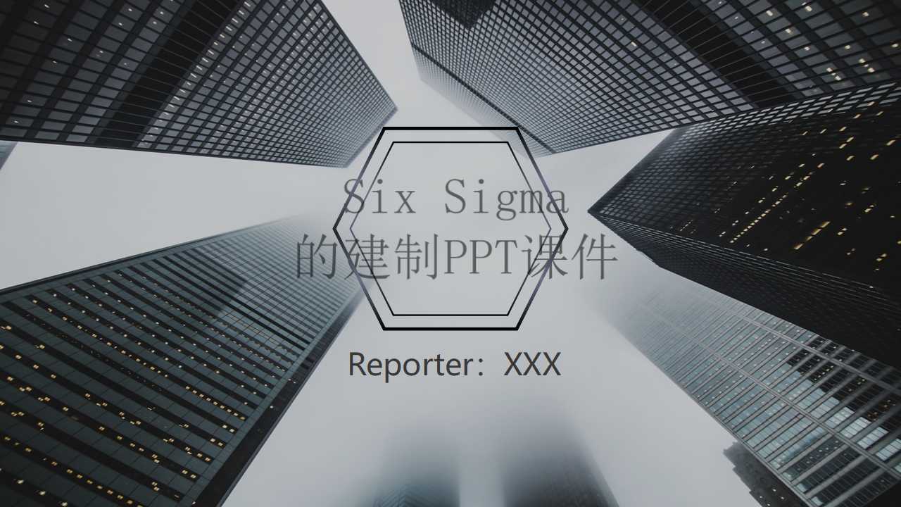 Six Sigma的建制PPT课件