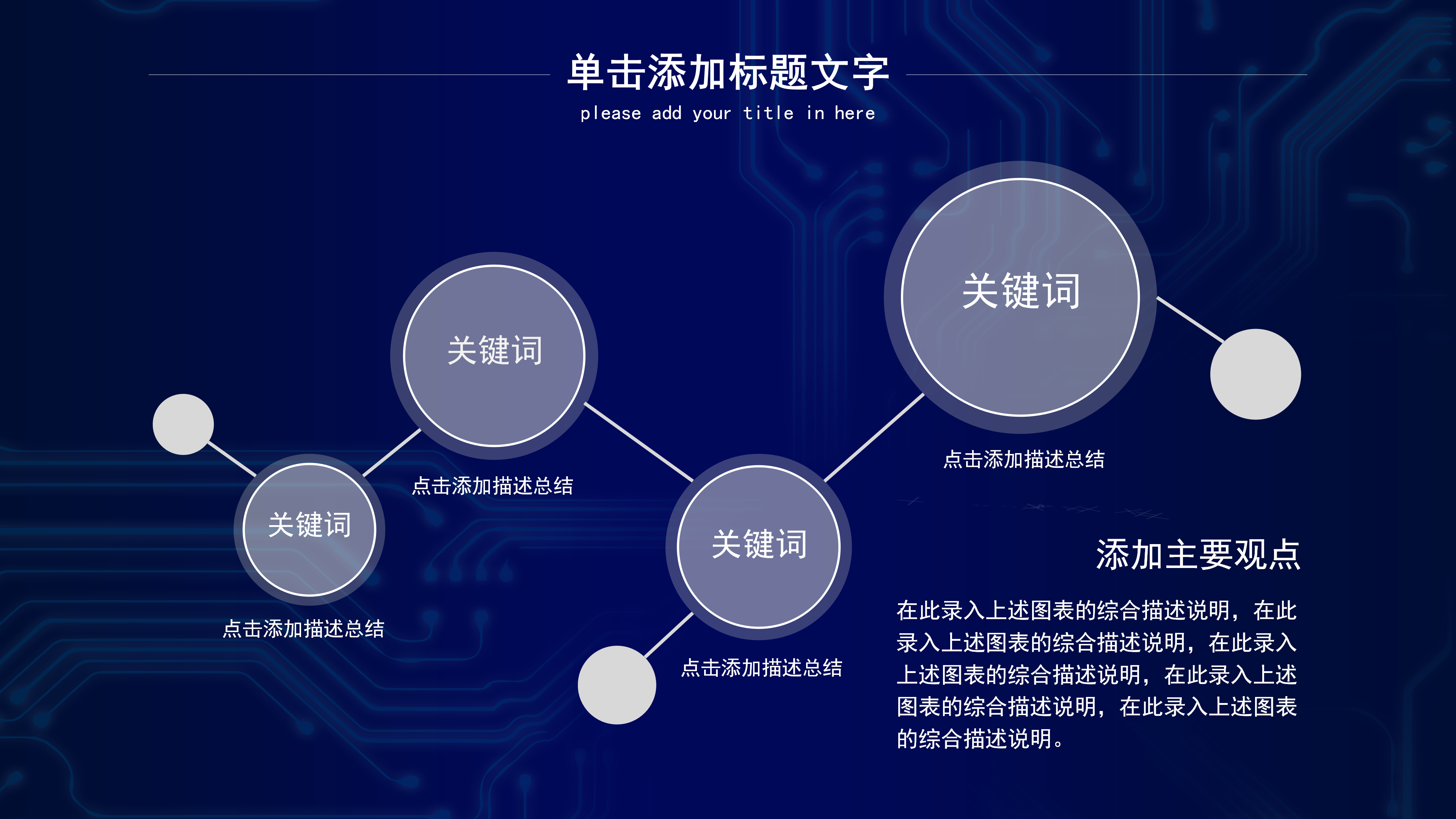 创意蓝色大气科技感汇报ppt模板