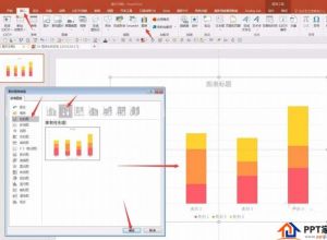 PPT怎么设计阶梯样式的图表
