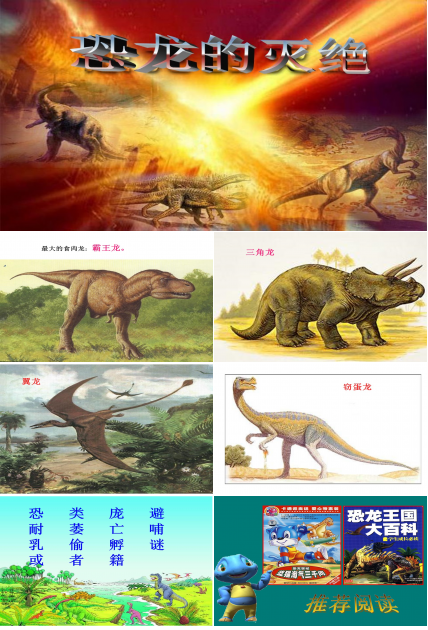 恐龙的灭绝ppt课件模板