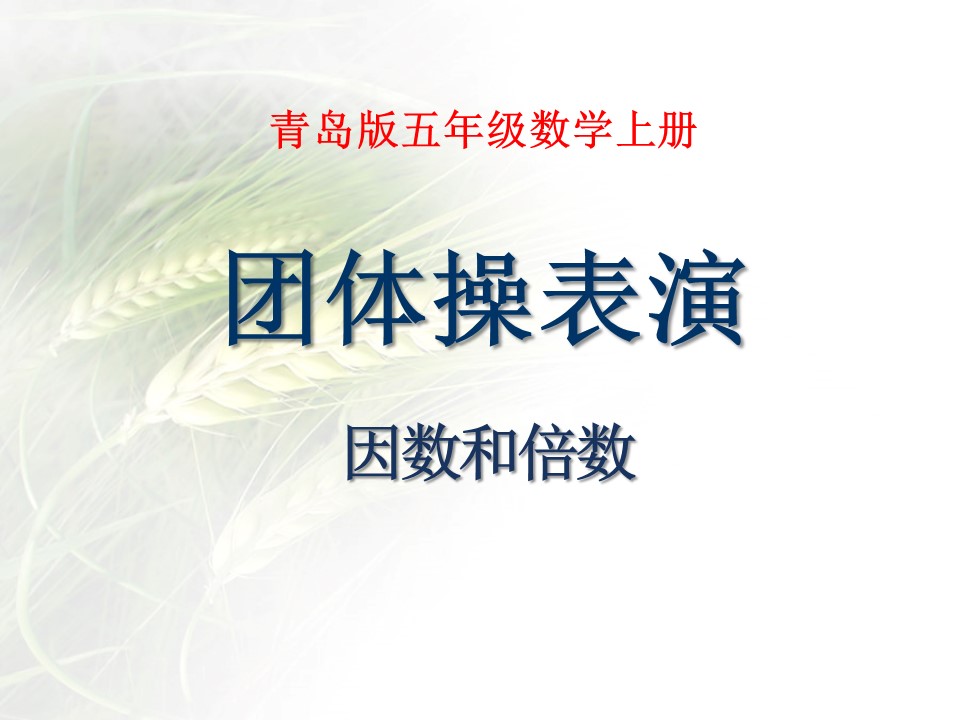团体体操ppt模板 