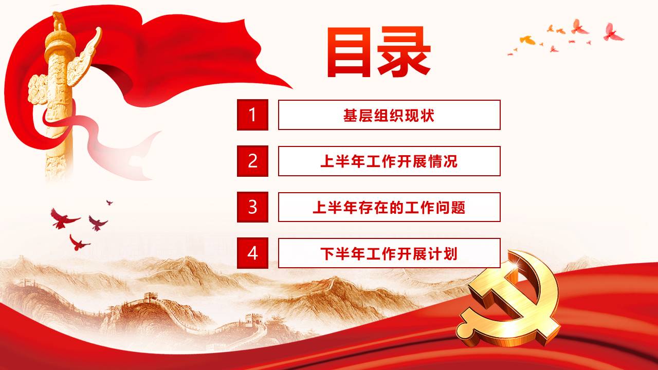 党支部汇报ppt