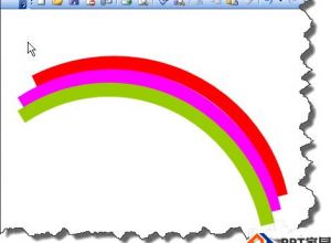 圆弧形彩虹PPT制作教程
