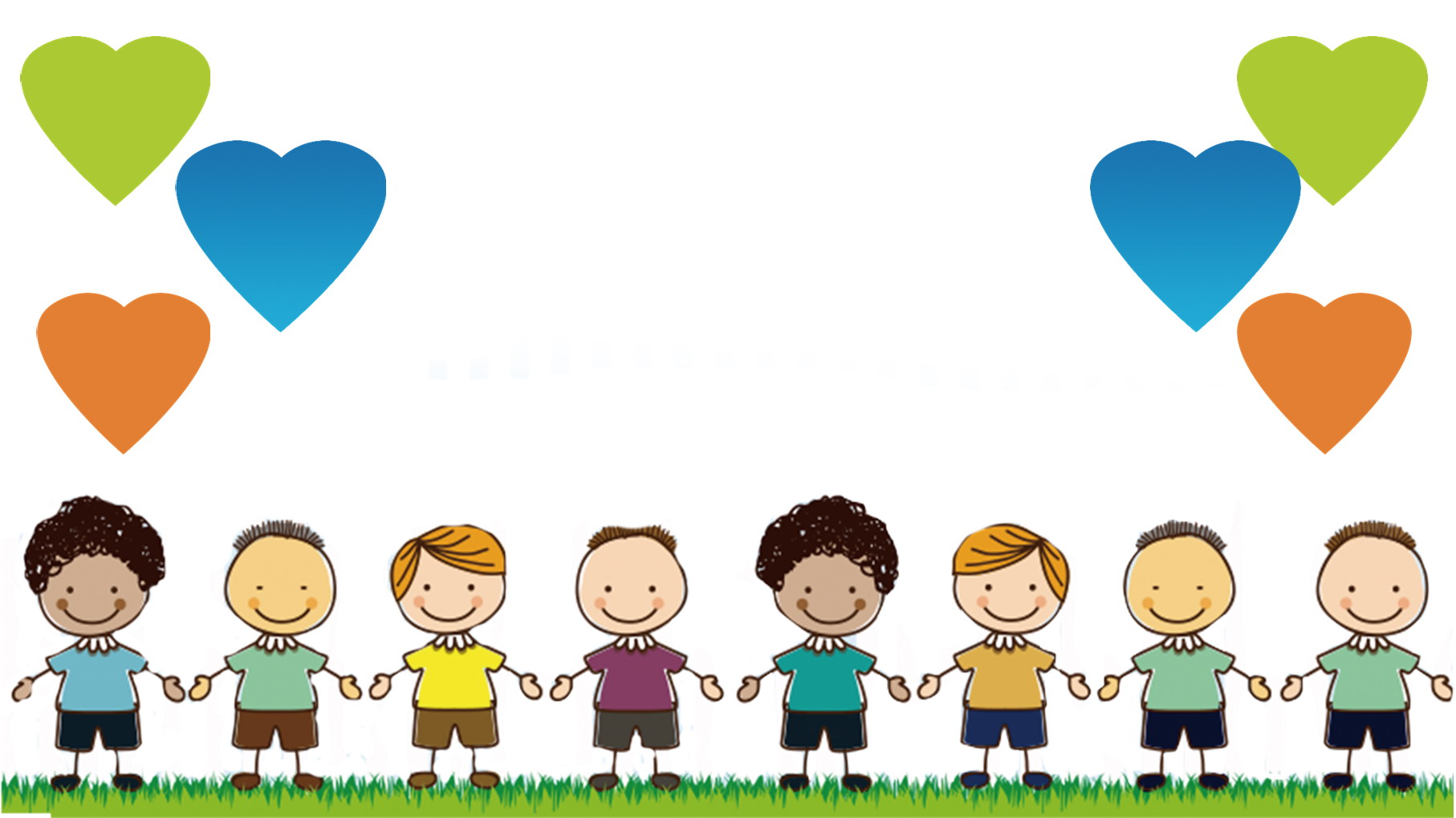 手牽手過節的孩子們AI圖案素材免費下載，可愛卡通圖片，尺寸3473 × 2778px - Lovepik
