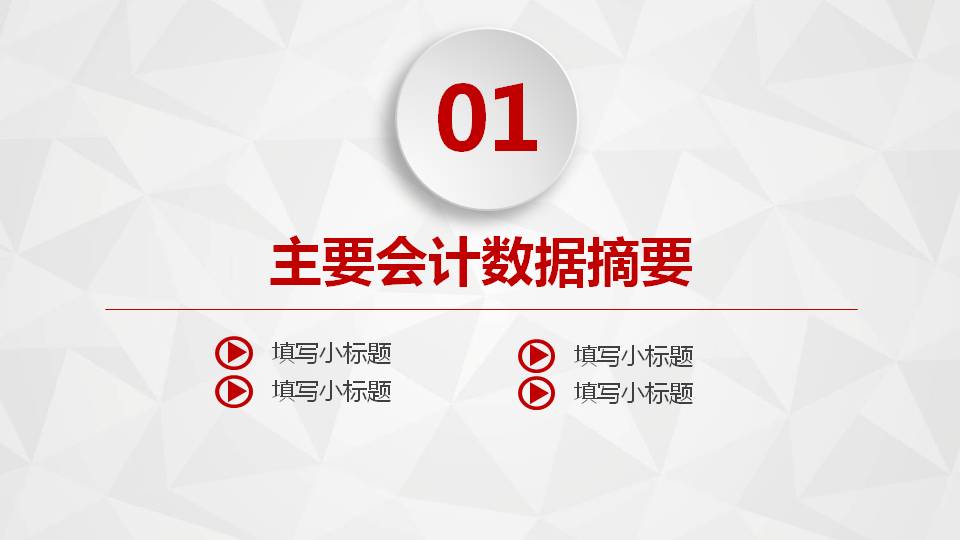 财务分析相关ppt模板