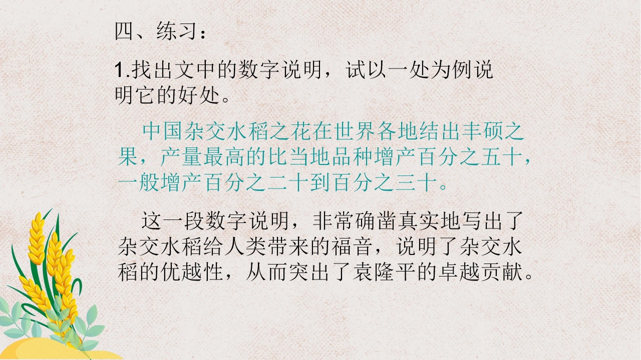 杂交水稻之父袁隆平ppt课件模板