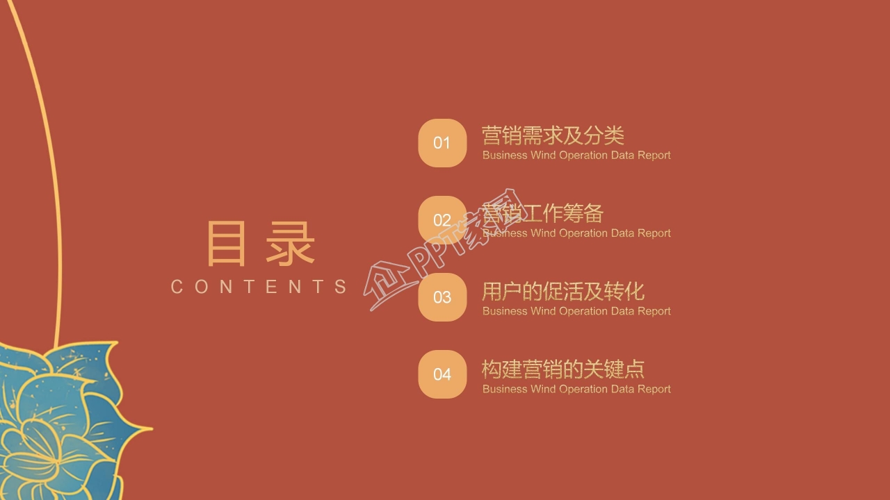 古典中国风中秋节营销活动策划ppt模板