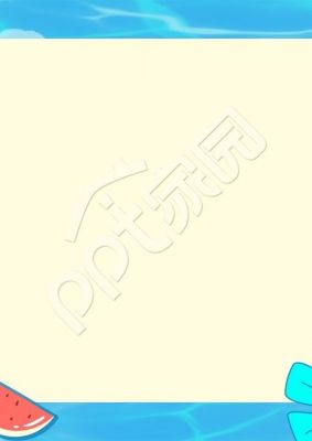 卡通手绘小学教学课程培训防溺水安全教育ppt背景图片