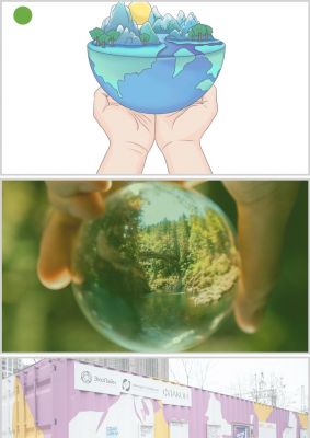 世界环境日环境保护内容宣传PPT背景图片