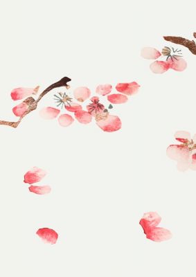 古风文学梅花ppt模板背景图片