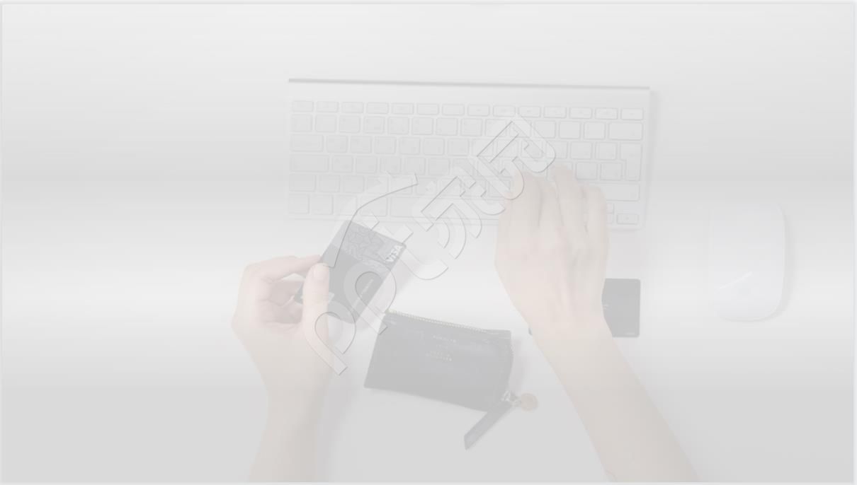 白色电脑键盘PPT背景图模板