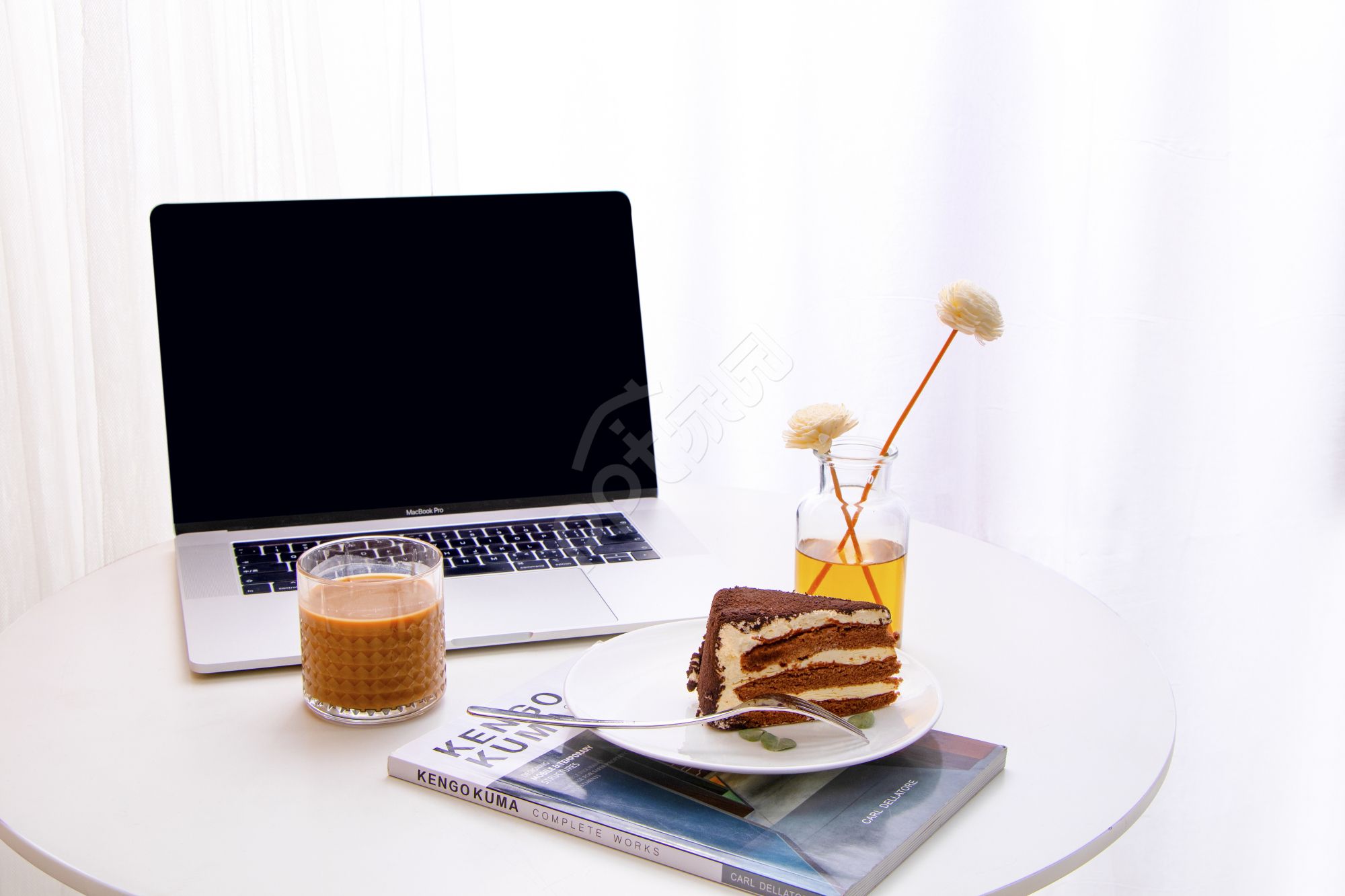提拉米苏蛋糕甜品精致下午茶餐饮美食高清PPT背景图片