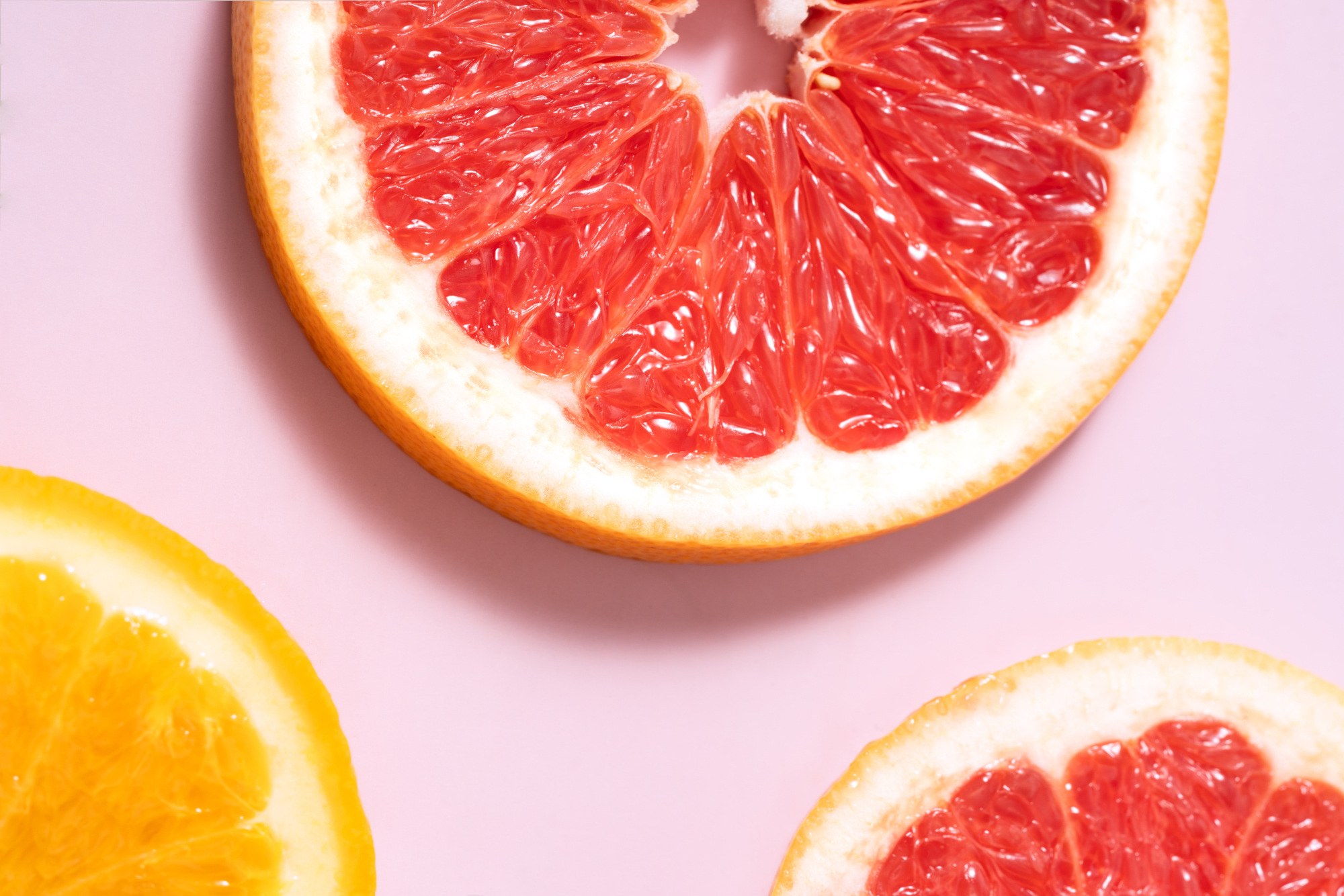 精美热带水果血橙橙子高清PPT背景图片