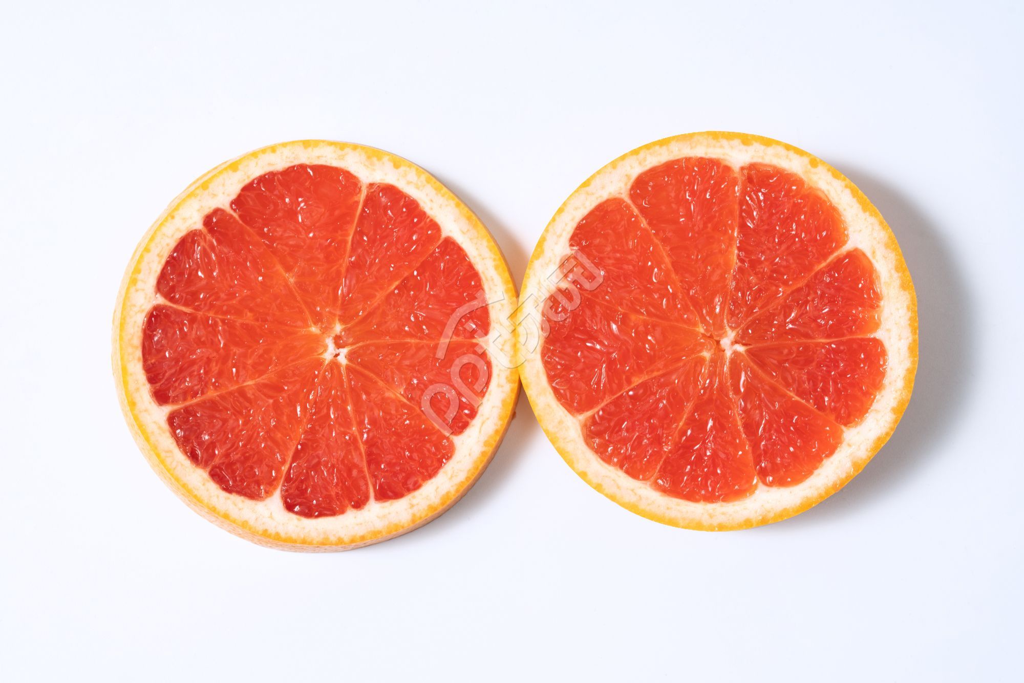 简约血橙切开的橙子水果美食高清PPT背景图片