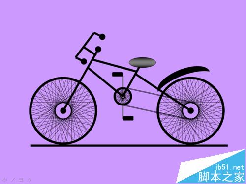 ppt怎么制作转动的自行车的动画?