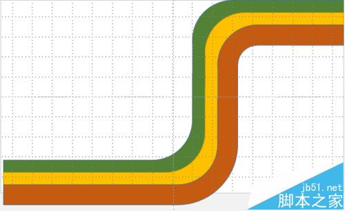 PPT怎么绘制多道的彩色曲线图形?