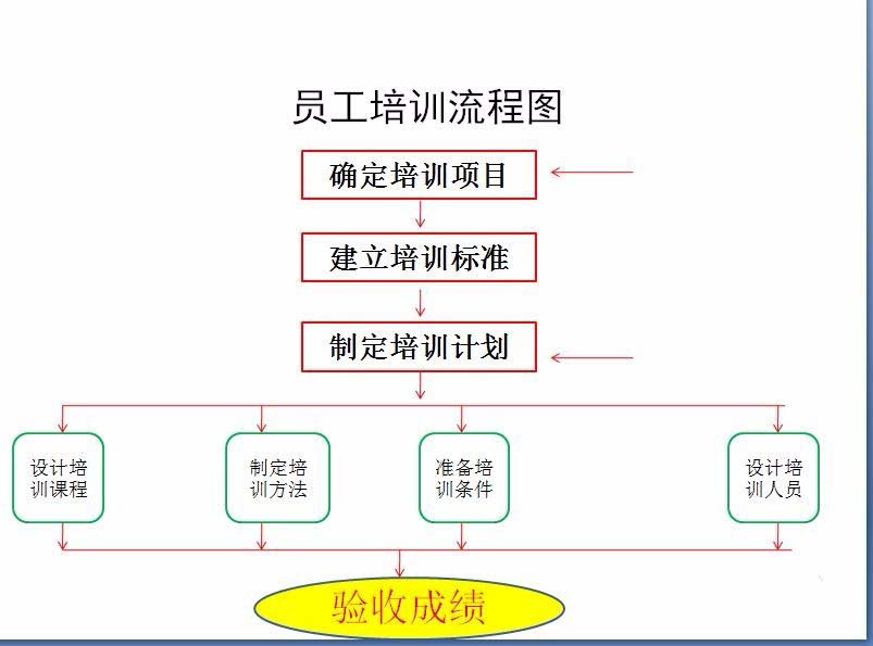 ppt怎么绘制员工培训流程图