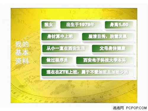 一个女软件工程师充满创意的征友 PPT 