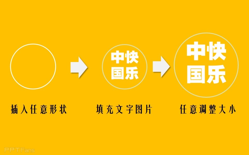 三分钟教程(35):用PPT制造阴阳字和双色字效果