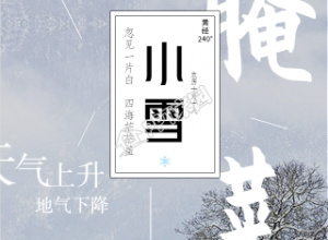 小雪节气生活习俗雪景手机海报下载推荐