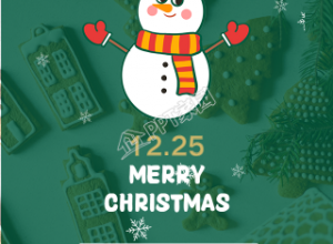 雪人素材的圣诞节手机海报下载推荐