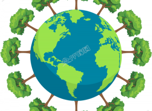 绿色地球春季树木ppt元素素材下载推荐