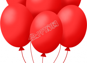 庆祝气氛红色气球素材下载推荐