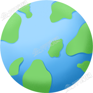 小清新綠色地球圖片免扣素材