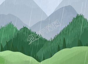清明时节雨纷纷绿色高山背景图片下载推荐
