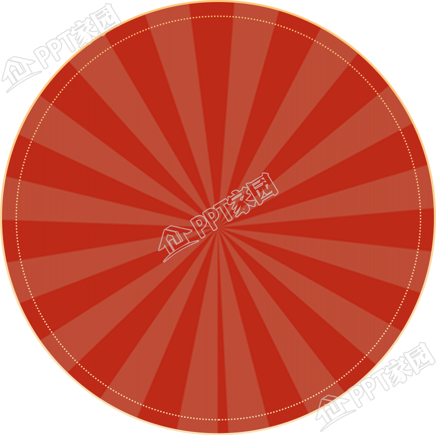 手绘红色圆形放射线电商标签图片素材