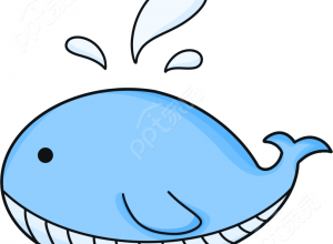 卡通手绘海洋生物鲸鱼免抠图片素材下载推荐