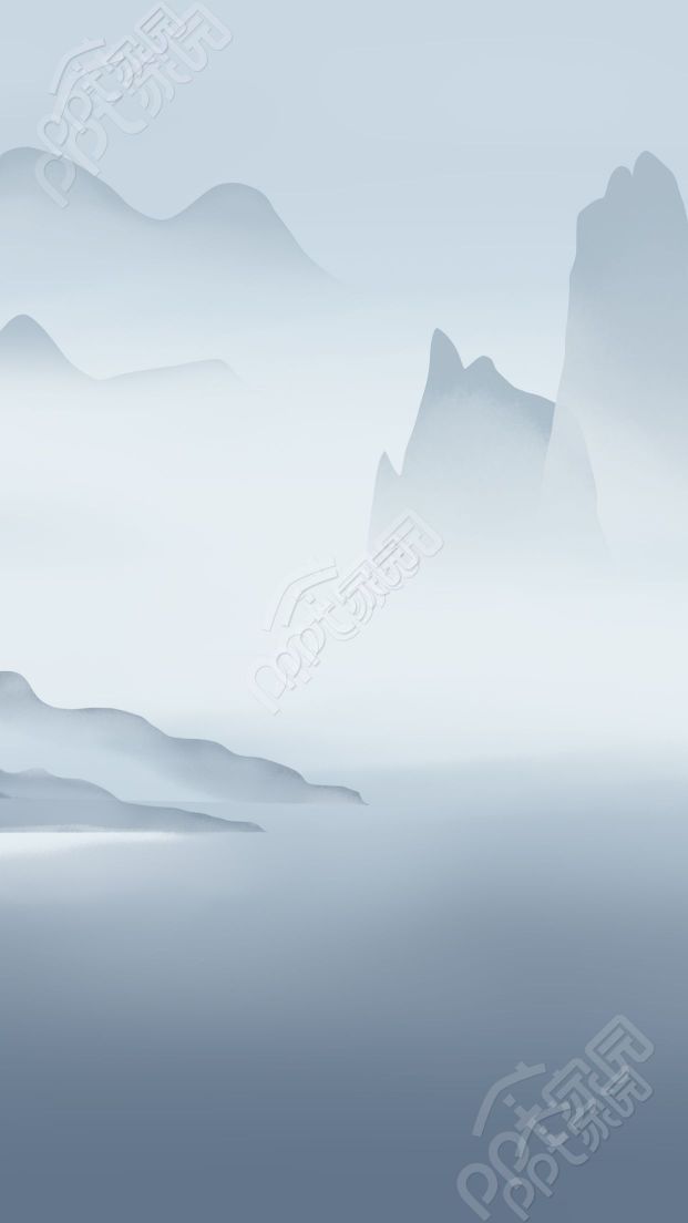 淡雅远山背景图片